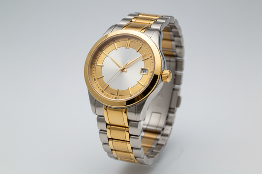 golden & silver men watch